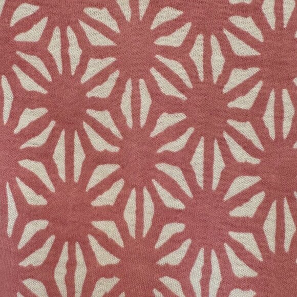 PINK CHICKEN Steph Dress Girls 7 Pink White Geometric Floral Long Sleeve Pockets - Picture 4 of 5